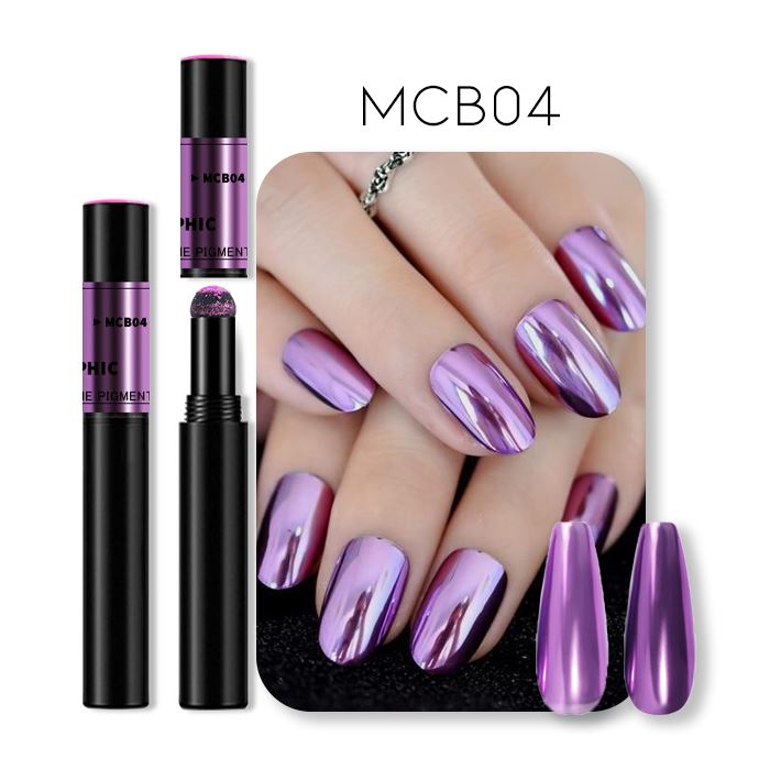 Mirror Chrome Powder Cushion Nail Every Day And Night MCB04 