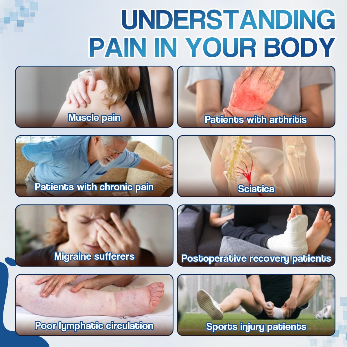 Lyseemin™ EMS Thérapie de stimulation musculaire électrique - Masseur portable intelligent