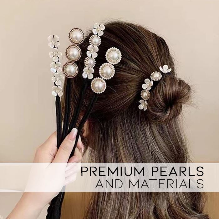 Elegant Easy Pearl Hairbun Maker Hair Styling Tools Every Day And Night 