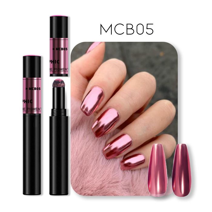 Mirror Chrome Powder Cushion Nail Every Day And Night MCB05 