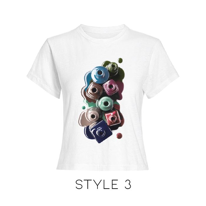 Oh My Nail Polish Tee Shirts & Tops Every Day And Night Style 3 S 