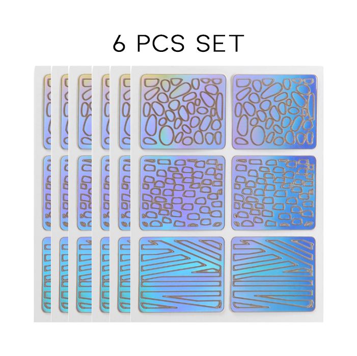 Hollow Nail Art Sticker Nail Every Day And Night 