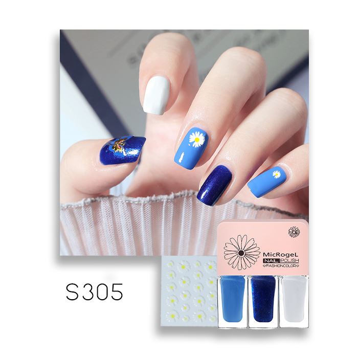 Peel-Off Nail Polish With Daisy Stickers spring-hill-lane33 S305 - Girl By The River 