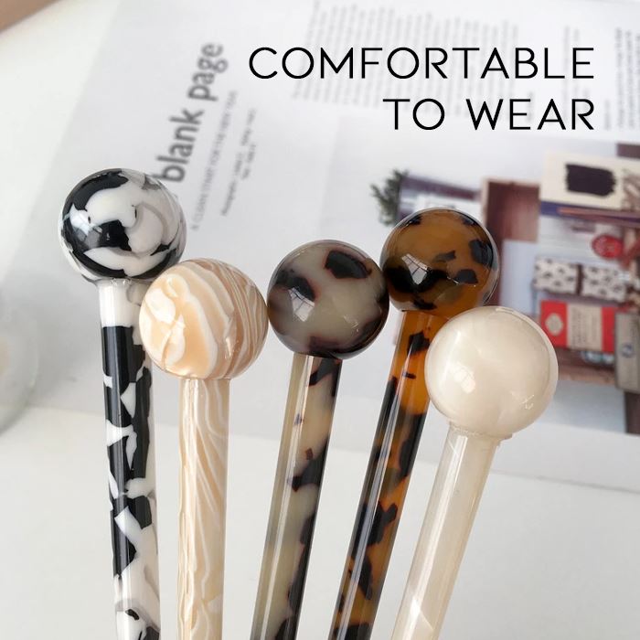 Simple & Elegant Daily Hair Stick Hair Styling Tools Every Day And Night 