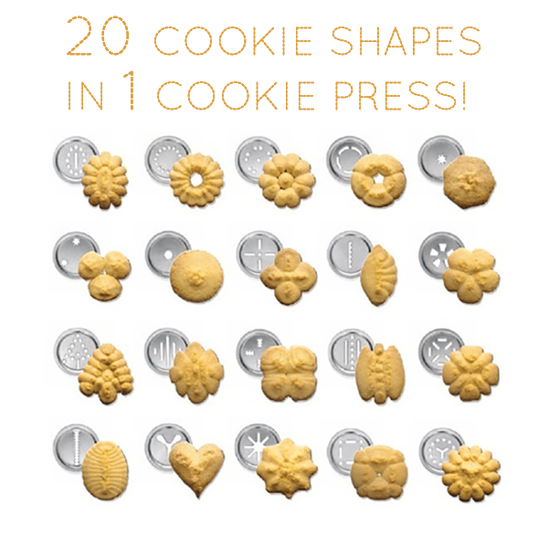 Cookie Press Cutter Set (20 molds)