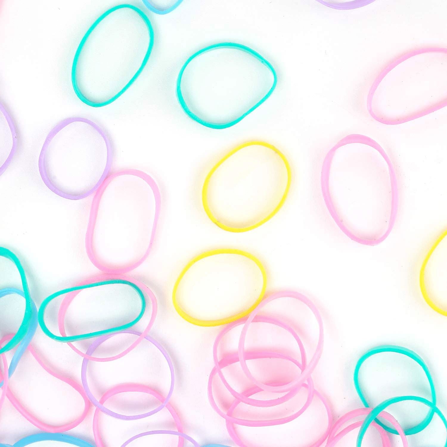 Damage Free Rubber Bands (650 pcs) Hair Accessories Every Day And Night 