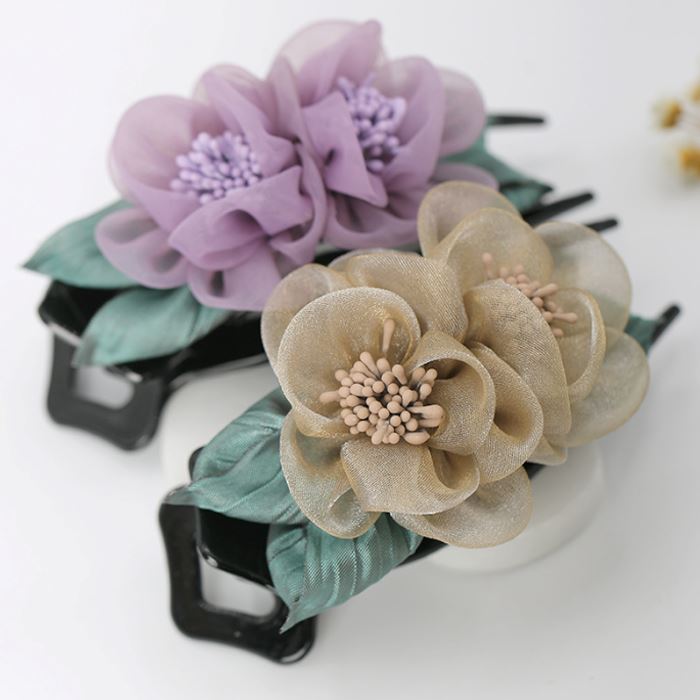 Elegant Floral Hair Clip Hair Styling Tools Every Day And Night 
