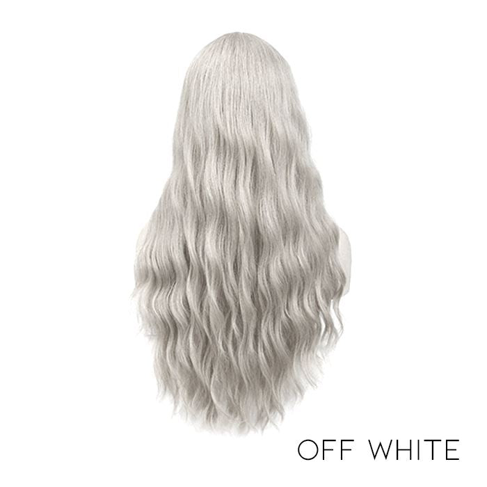 Long Wavy Hairstyle Wig Morning Shades Off White 