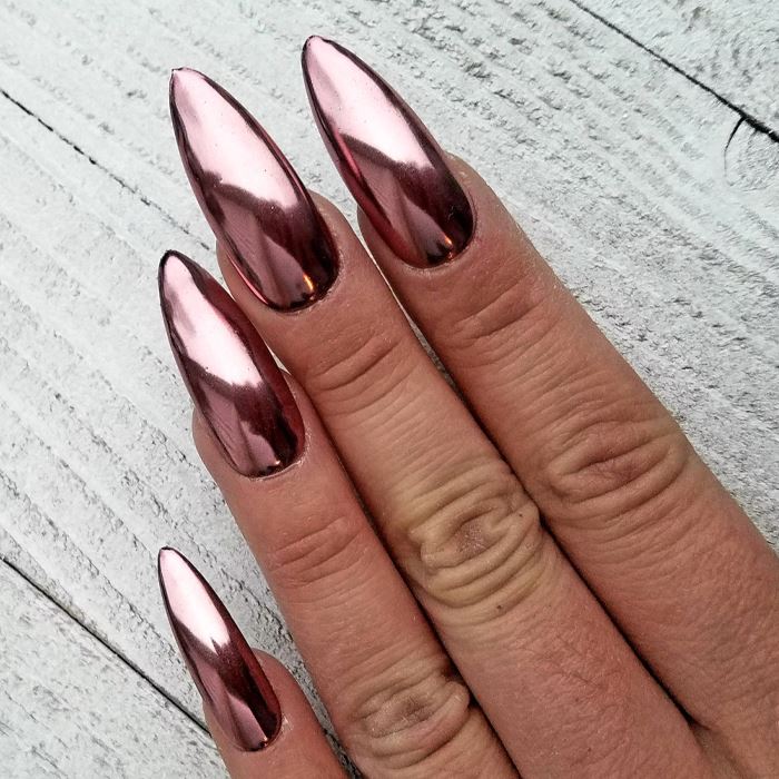 Solid Mirror Powder Nail Every Day And Night 