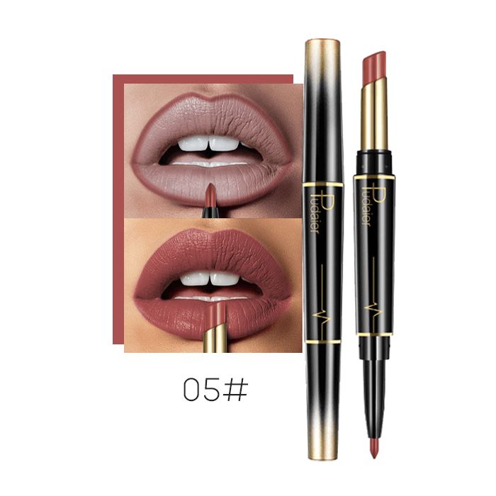 2-in-1 Kissproof Matte Lipstick & Lipliner Morning Shades 
