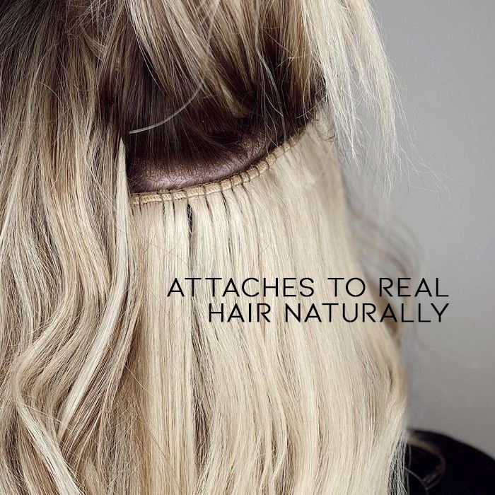 Seamless Clip-in 55cm Wavy Hair Extension Hair Styling Tools Every Day And Night 