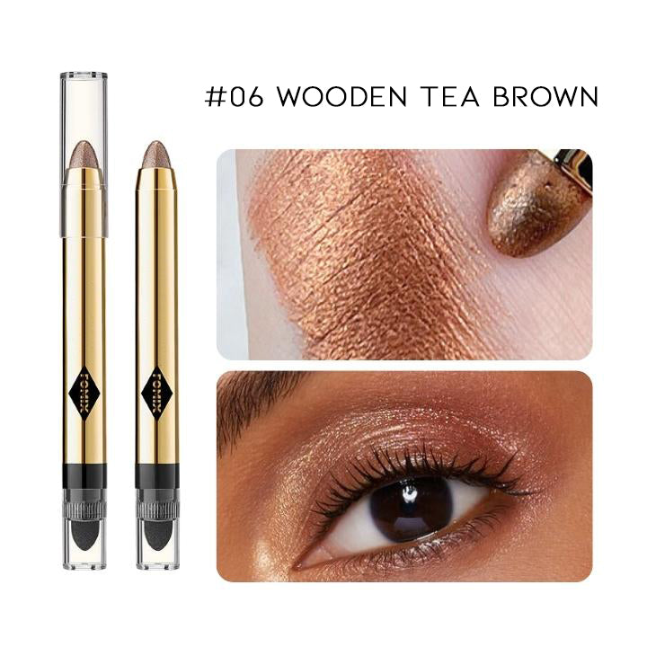Highshine Glitter Cream Eyeshadow Stick Make-up Every Day And Night #06 Wooden Tea Brown 