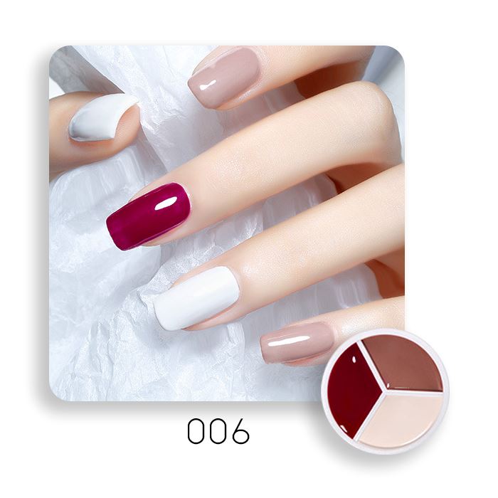 3-in-1 Cream-like Nail Gel Nail Every Day And Night 006 