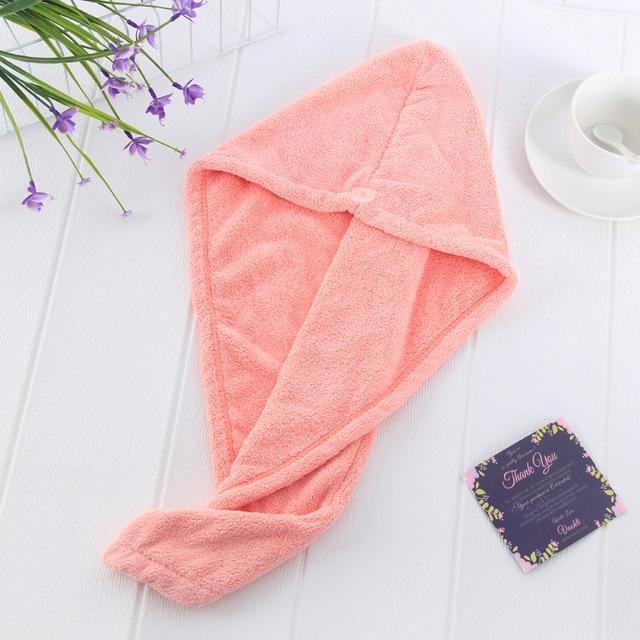 DryFast Hair Towel Hair Care Every Day And Night Pink 