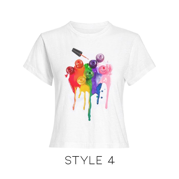 Oh My Nail Polish Tee Shirts & Tops Every Day And Night Style 4 S 