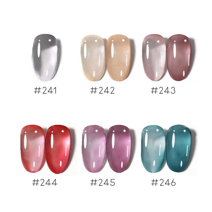Color Gel Nail Polish (See-Through Collection) Every Day And Night #242 