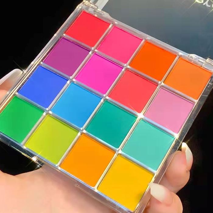 Rainbow 16 Shades Eyeshadow Palette Make-up Every Day And Night 