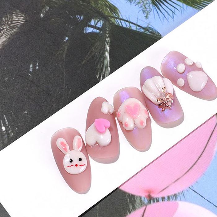 Japanese Style 3D Solid Nail Gel Nail Every Day And Night 