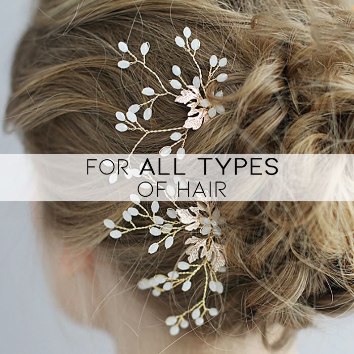 Simple & Elegant Handmade Bridal Hair Comb Hair Styling Tools Every Day And Night 