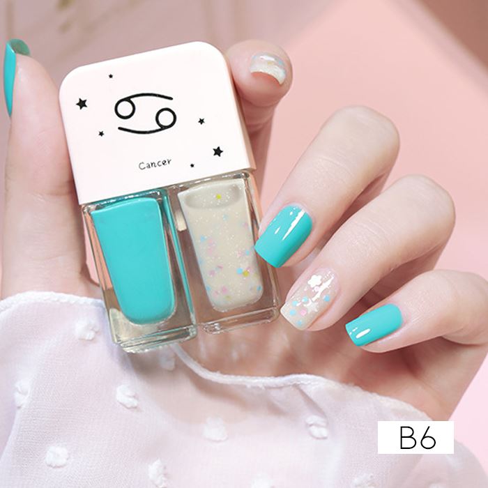 Zodiac Signs Nail Polish spring-hill-lane33 Blue Gray Cancer 