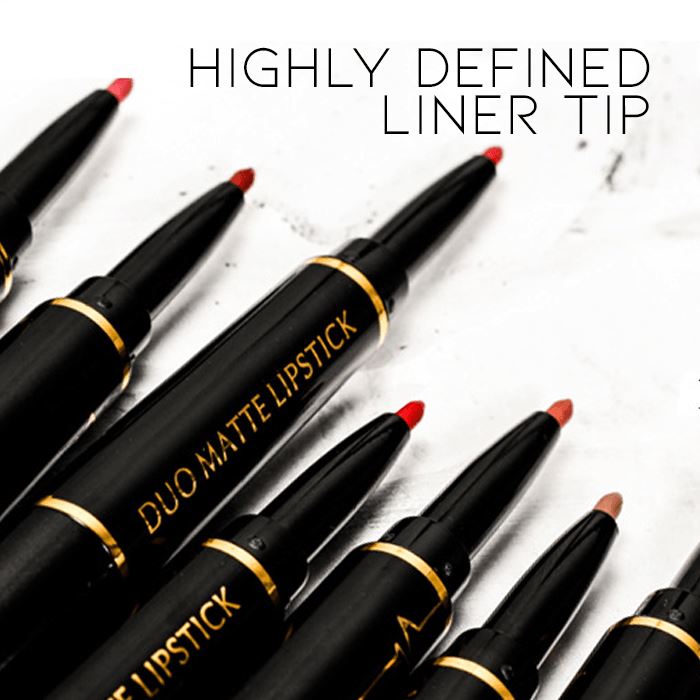 2-in-1 Kissproof Matte Lipstick & Lipliner Morning Shades 