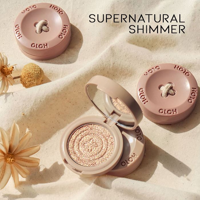 Single Shade Button Glitter Eyeshadow Make-up Every Day And Night 