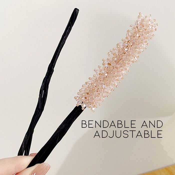 Elegant Easy Crystal Hairbun Maker Hair Styling Tools Every Day And Night 