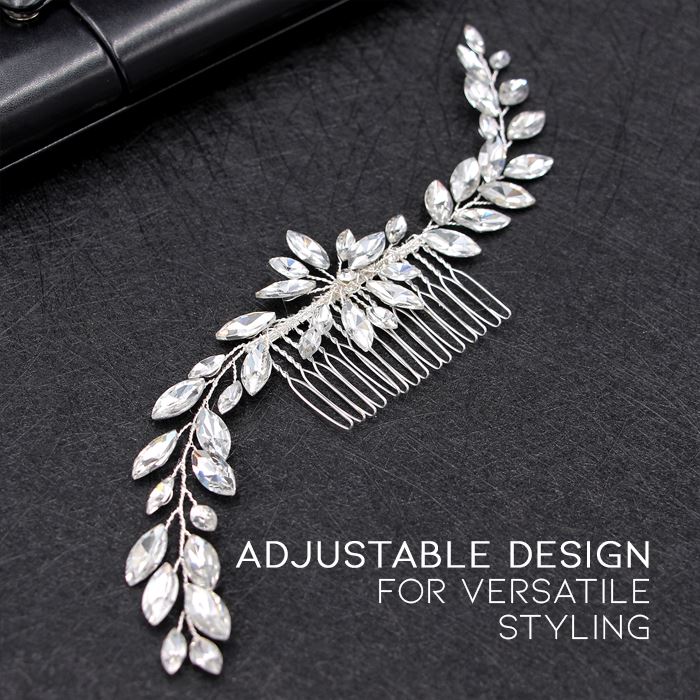 Simple & Elegant Crystal Bridal Hair Comb Hair Styling Tools Every Day And Night 