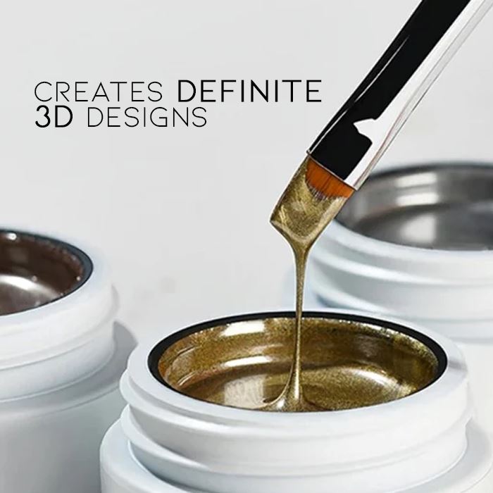 Mirror Shine 3D Nail Gel Nail Every Day And Night 