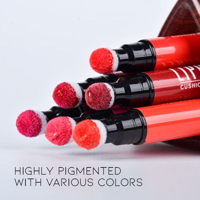 Gradient Lips Build-in Sponge Liquid Lipstick Make-up Every Day And Night 