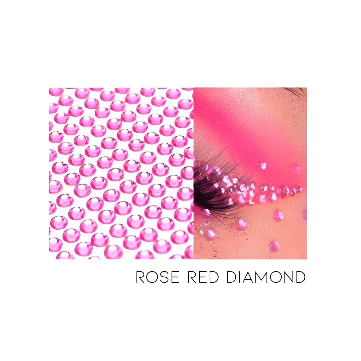 Self-Adhesive Hair/Body/Face Diamond Costumes & Accessories Every Day And Night Rose Red Diamond (3 sheets of 4-6mm) 1 pc 