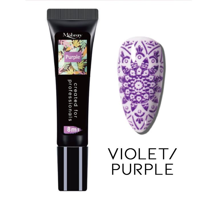 Nail Stamp Art Nail Polishes Every Day And Night Violet 