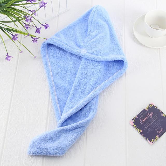 DryFast Hair Towel Hair Care Every Day And Night Blue 