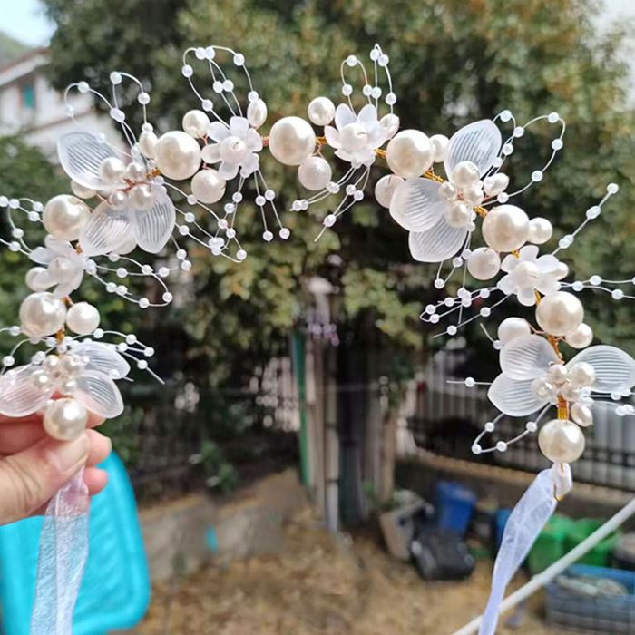 Simple & Elegant Handmade Bridal Headband Hair Styling Tools Every Day And Night 