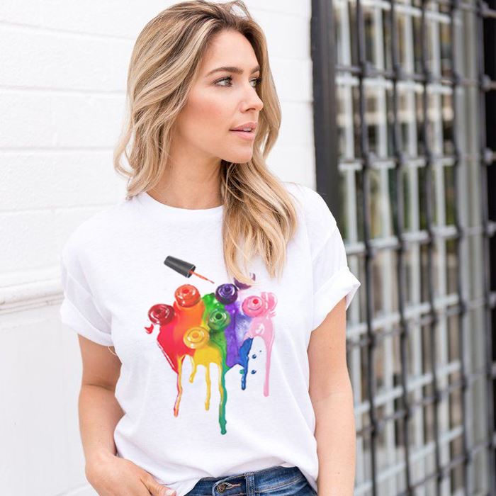 Oh My Nail Polish Tee Shirts & Tops Every Day And Night 