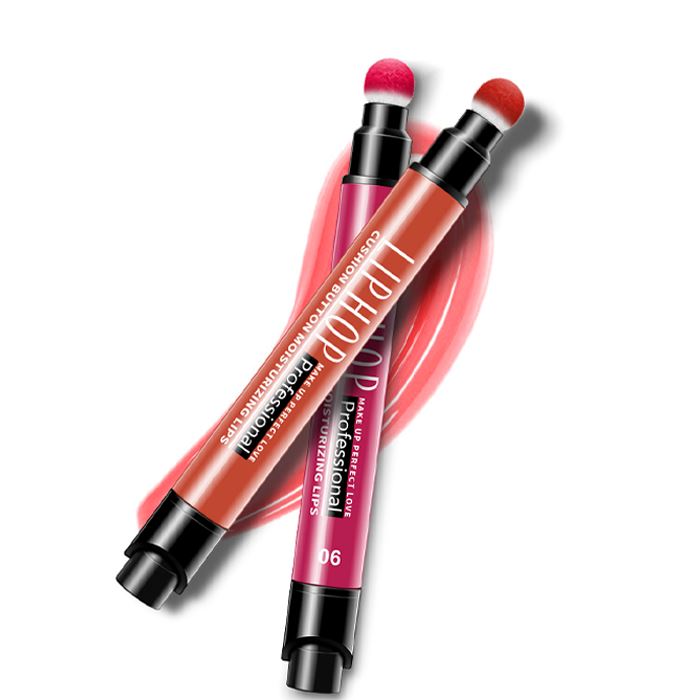 Gradient Lips Build-in Sponge Liquid Lipstick Make-up Every Day And Night 
