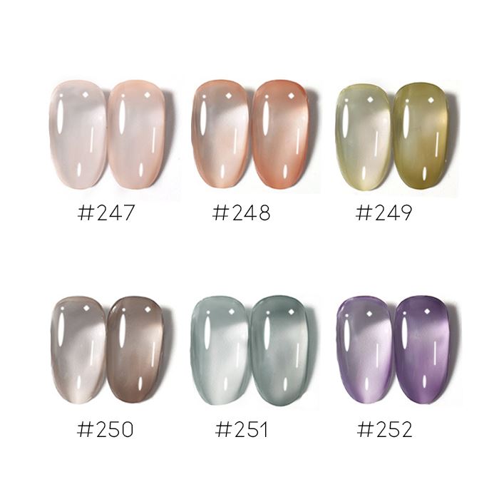 Color Gel Nail Polish (See-Through Collection) Every Day And Night #247 