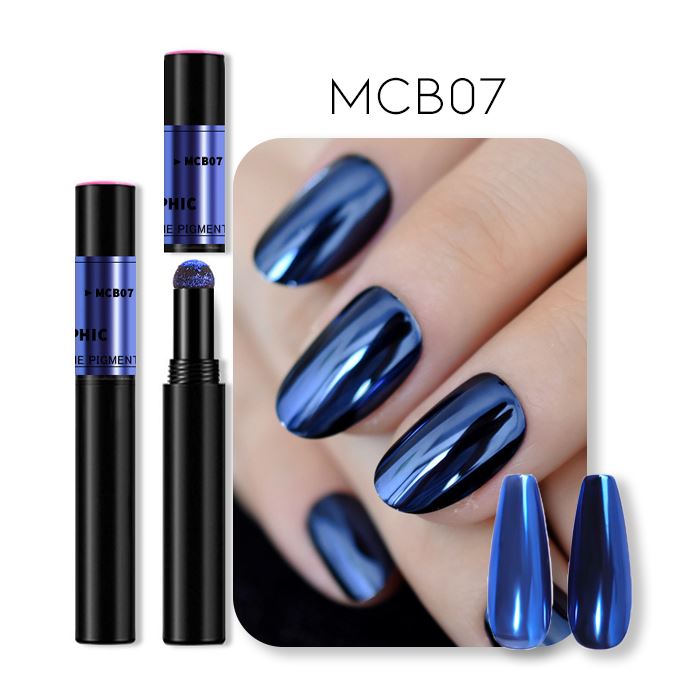 Mirror Chrome Powder Cushion Nail Every Day And Night MCB07 