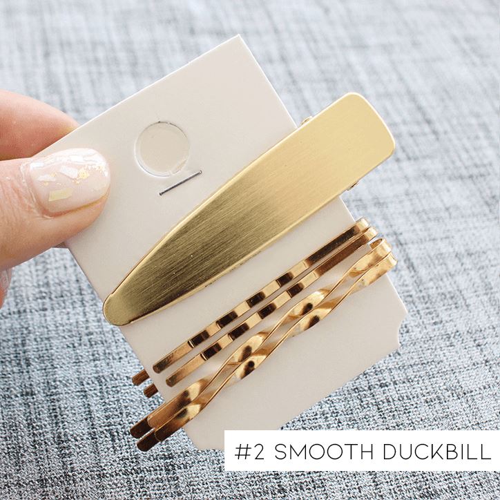 Pearl Metal Hair Clip Set Hair Accessories Every Day And Night 2- Smooth Duckbill Clip - Five-Piece 