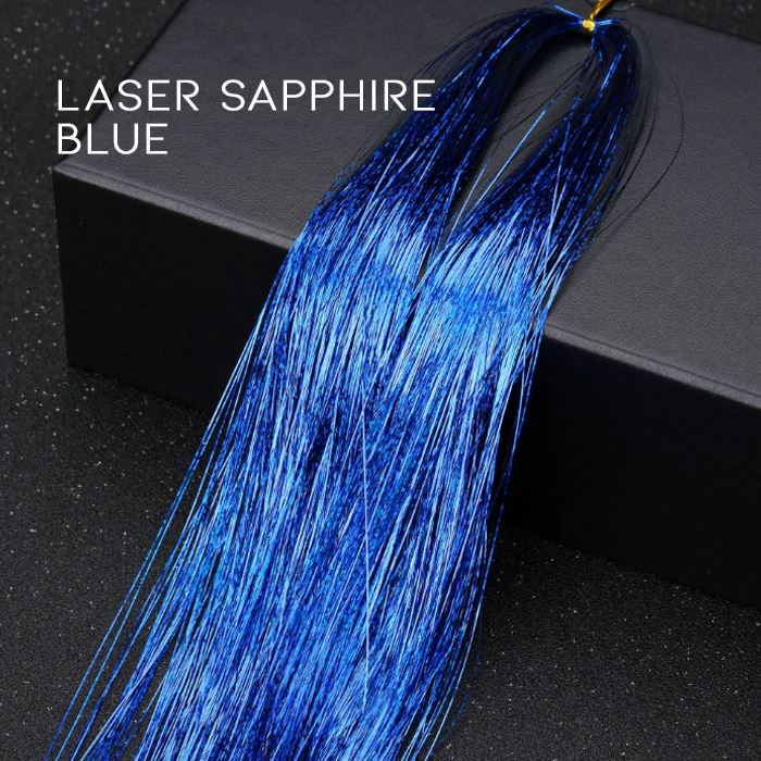 DIY Colorful Tinsel Hair (4 packs set) Hair Styling Tools Every Day And Night Laser Sapphire 