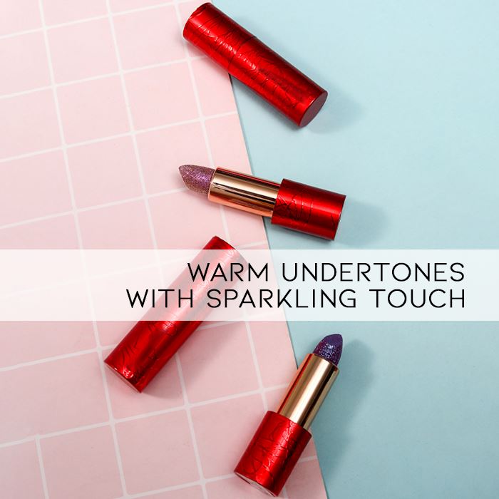 Waterproof Full Of Glitter Lipstick Make-up Every Day And Night 