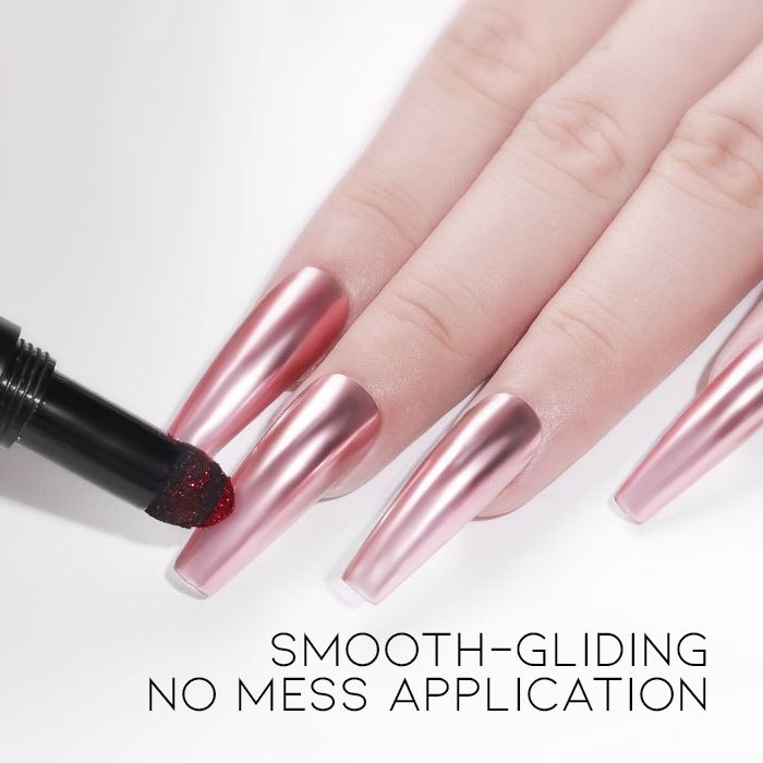 Mirror Chrome Powder Cushion Nail Every Day And Night 