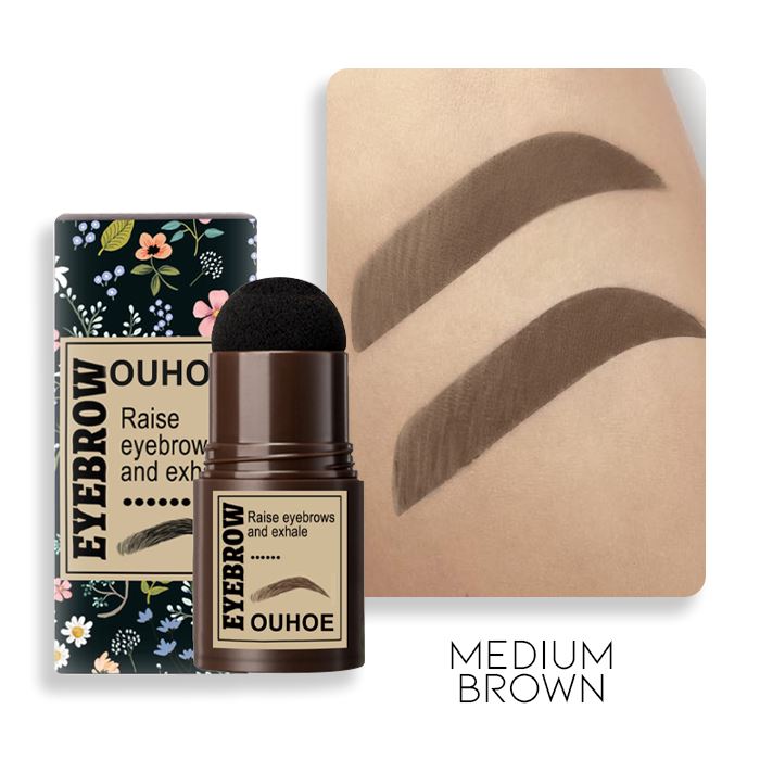 Stamp On Eyebrow Cushion Kit Make-up Every Day And Night Medium Brown 