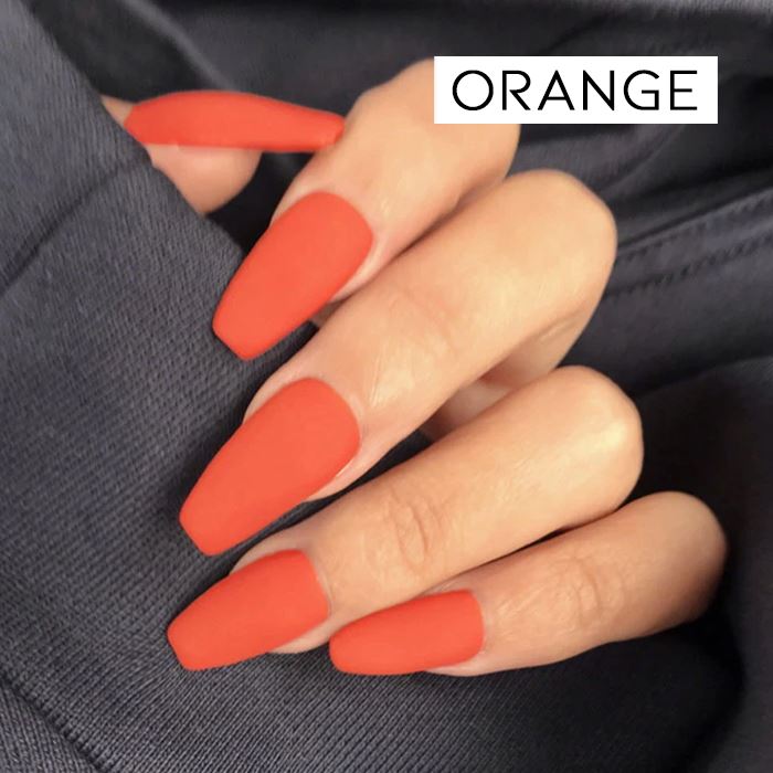 Matte Nail Polish Nail Polishes Every Day And Night Orange 
