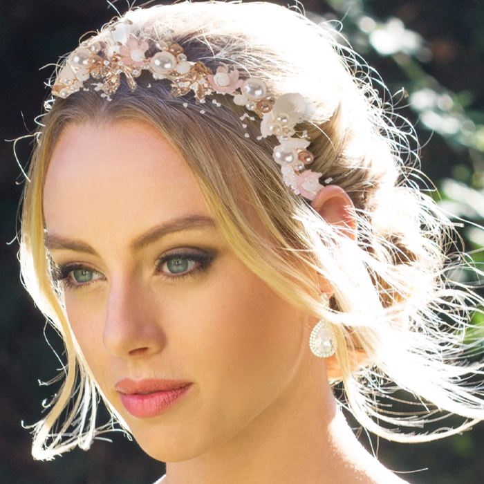 Simple & Elegant Handmade Bridal Headband Hair Styling Tools Every Day And Night 