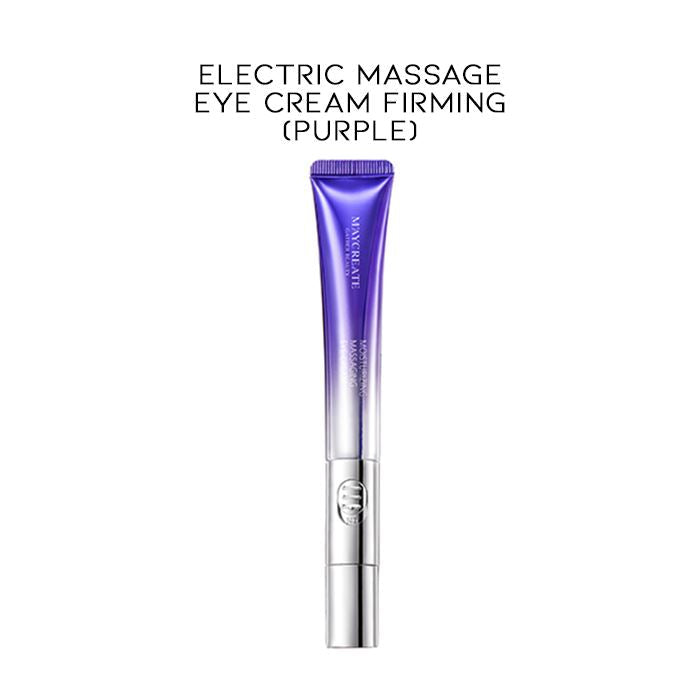 Anti-Wrinkle Eye Cream With Electric Massager Personal Care Every Day And Night Electric Massage Eye Cream Firming (Purple) 1pc 