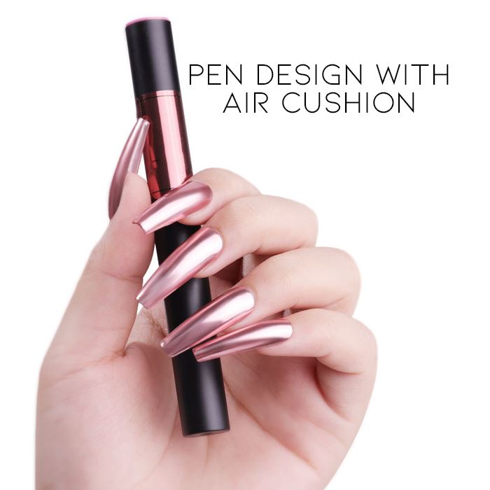 Mirror Chrome Powder Cushion Nail Every Day And Night 