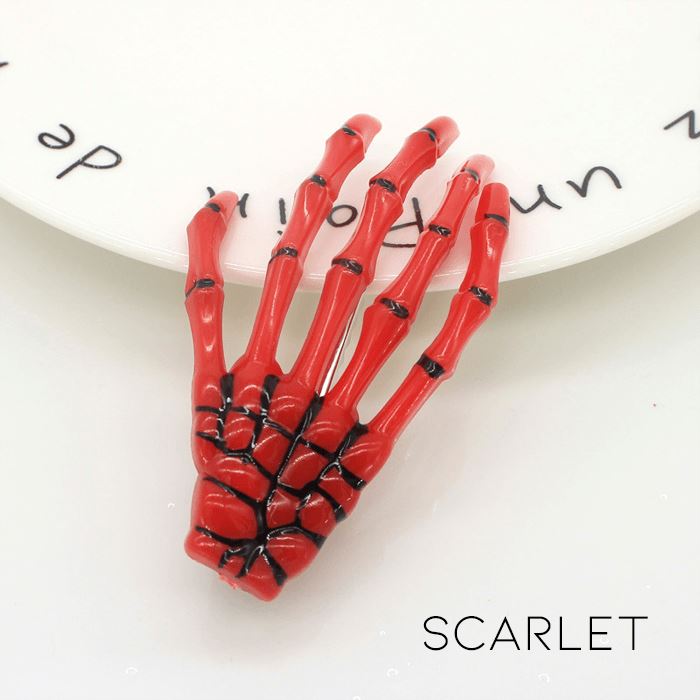 Skeleton Hand Hair Clips Hair Accessories Every Day And Night Scarlet 