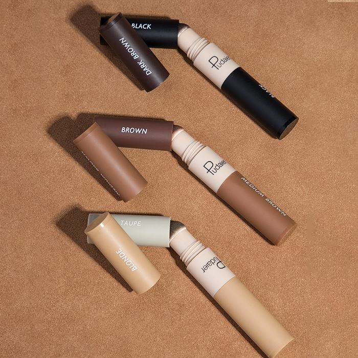 2 Color Brow & Hair Sponge Pen Make-up Every Day And Night 