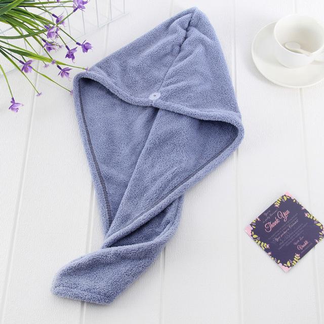 DryFast Hair Towel Hair Care Every Day And Night Grey 